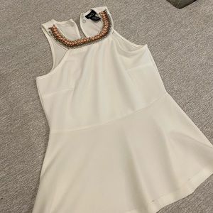 Jeweled Neckline Dress Top